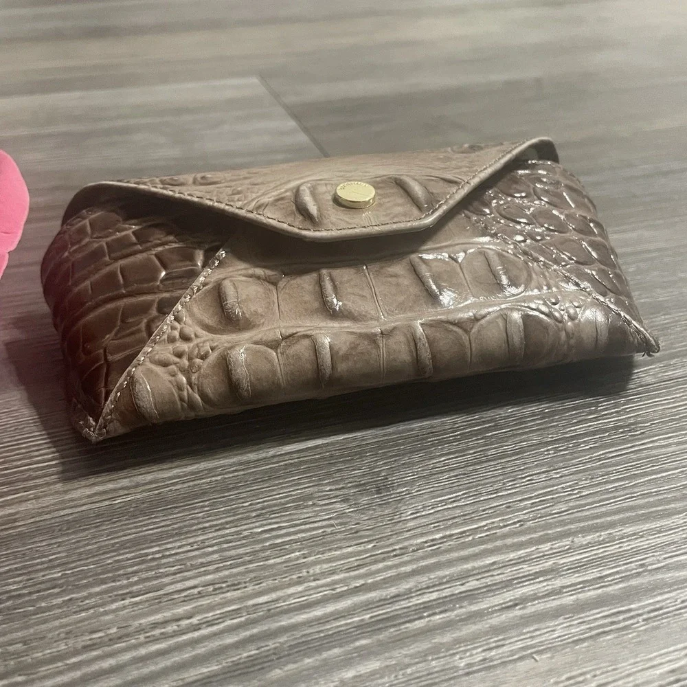 Brahmin croc embossed